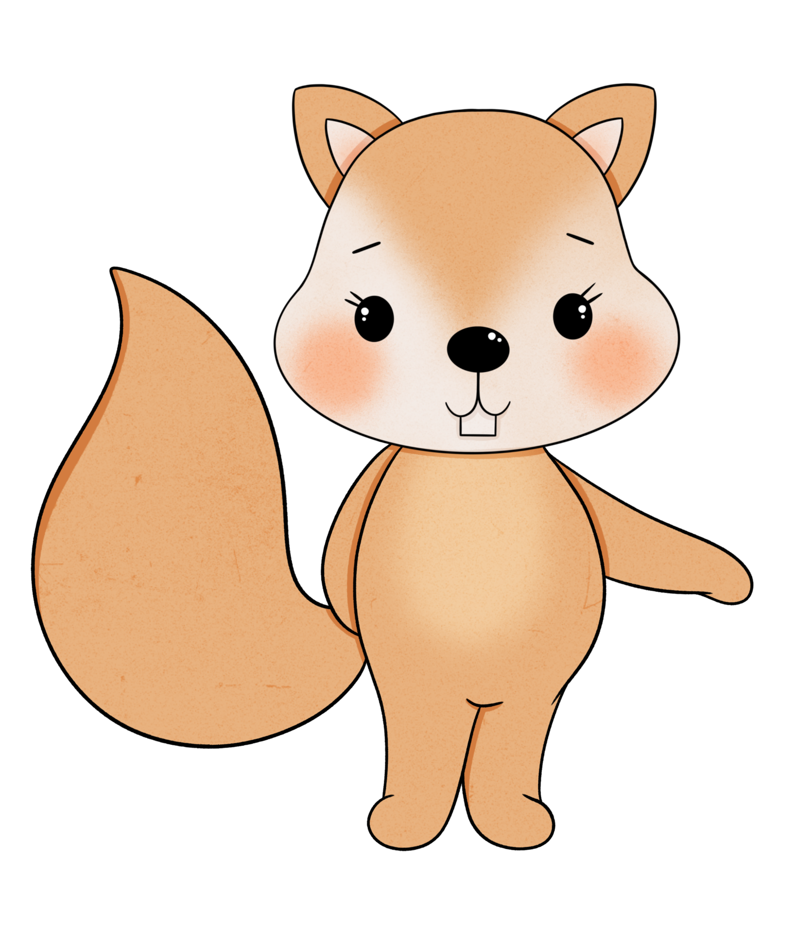 Cute squirrel cartoon design character 9411308 PNG