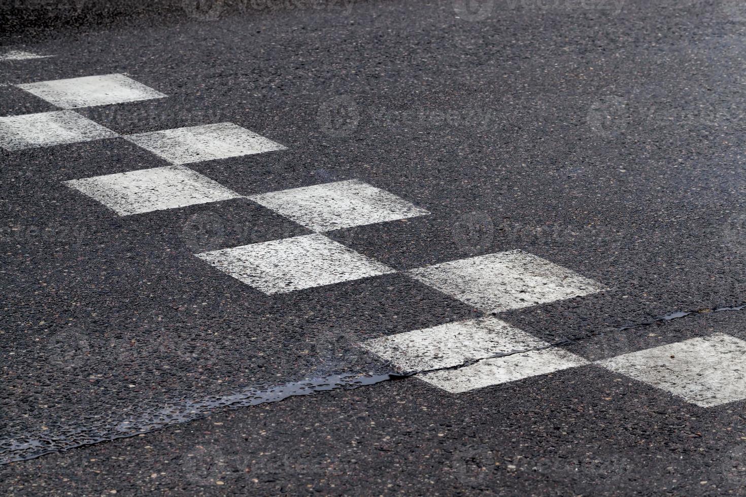 white road markings drawn photo