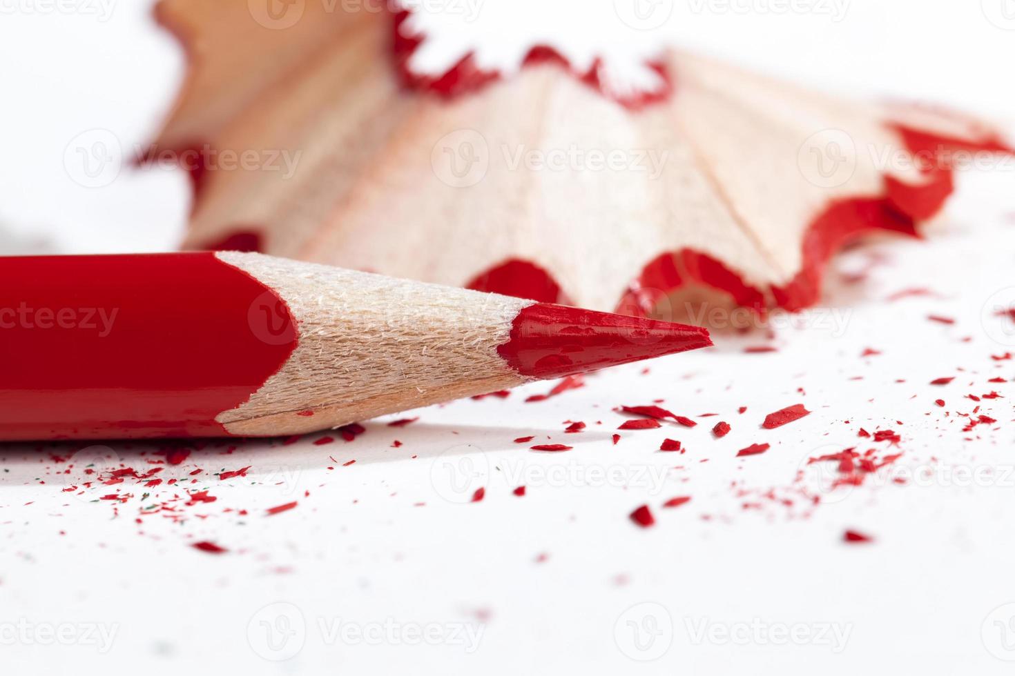 pencil of red color photo