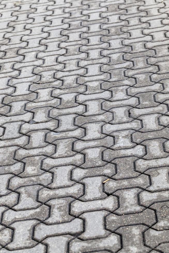 a road made of concrete tiles for pedestrian photo