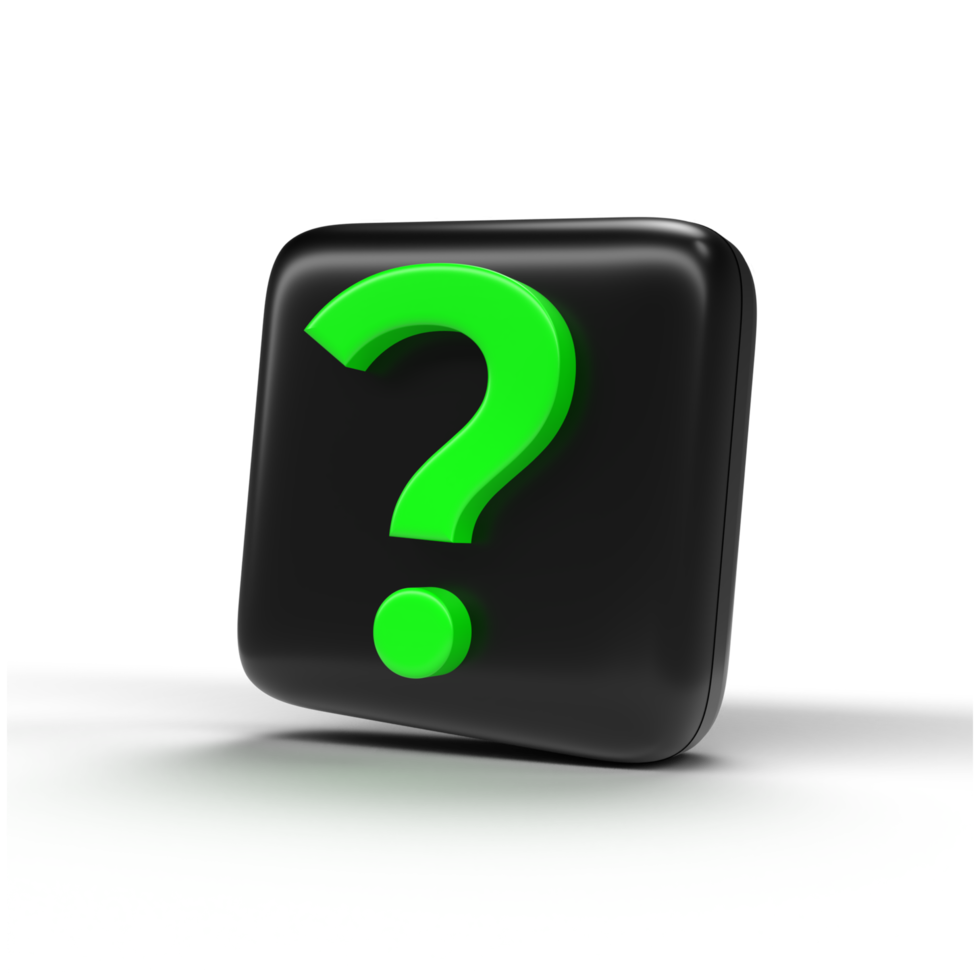 3d question mark png