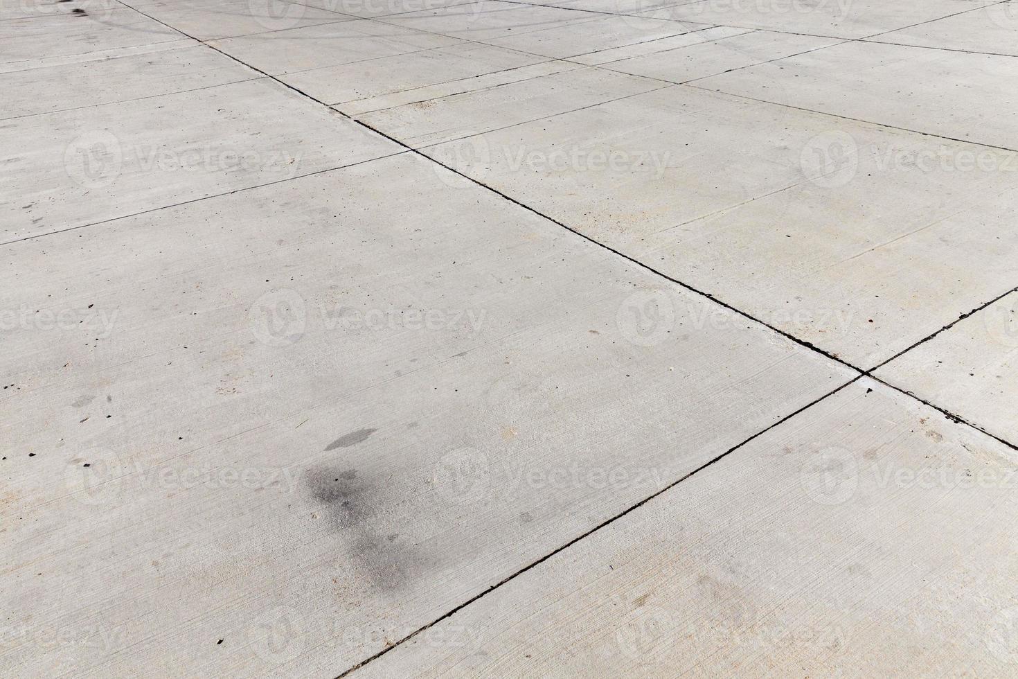 concrete slabs used to build the road and Parking photo