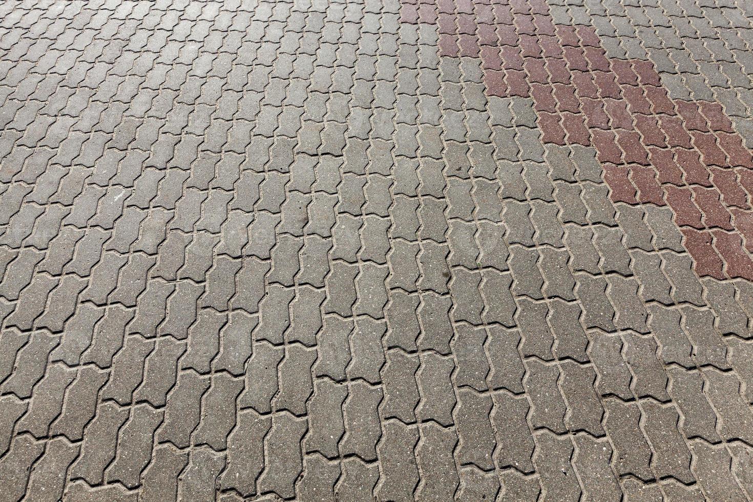 concrete tiles of two colors photo