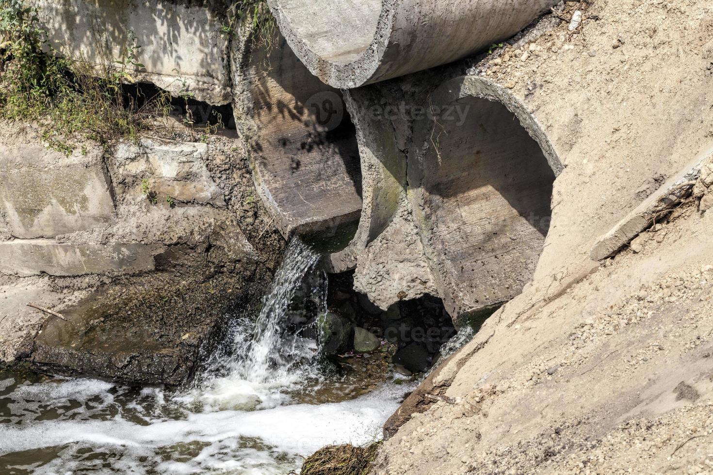 a stormwater drain for a water photo