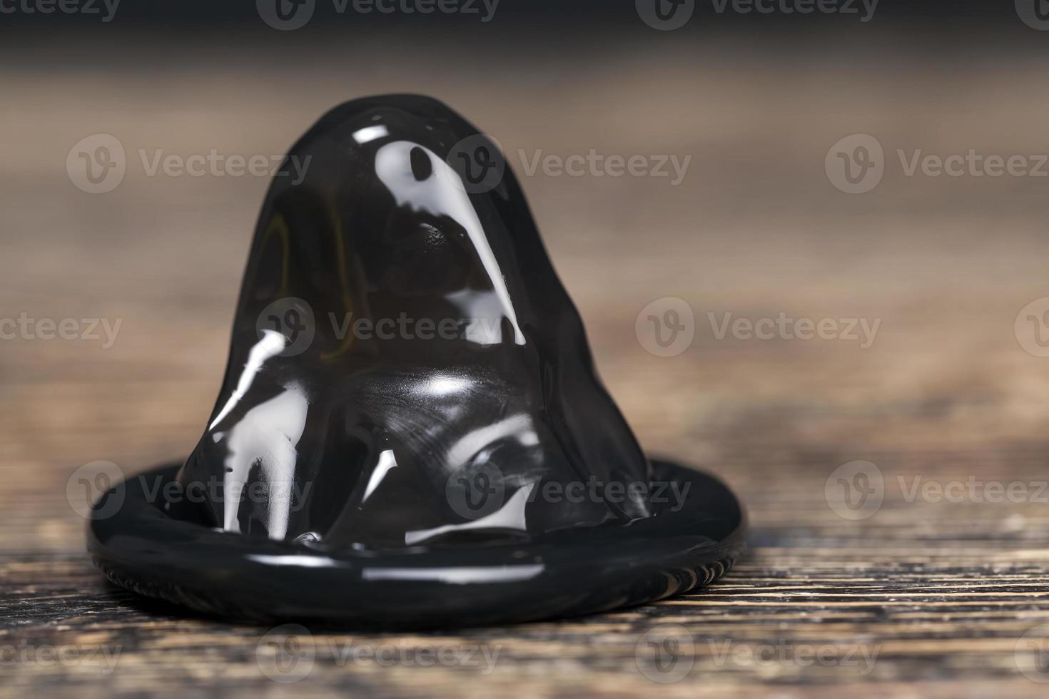 black latex condom photo