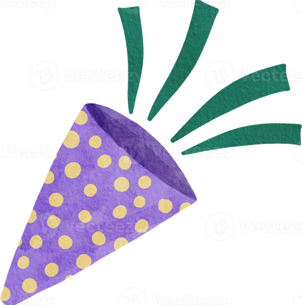 Confetti and Party Popper png
