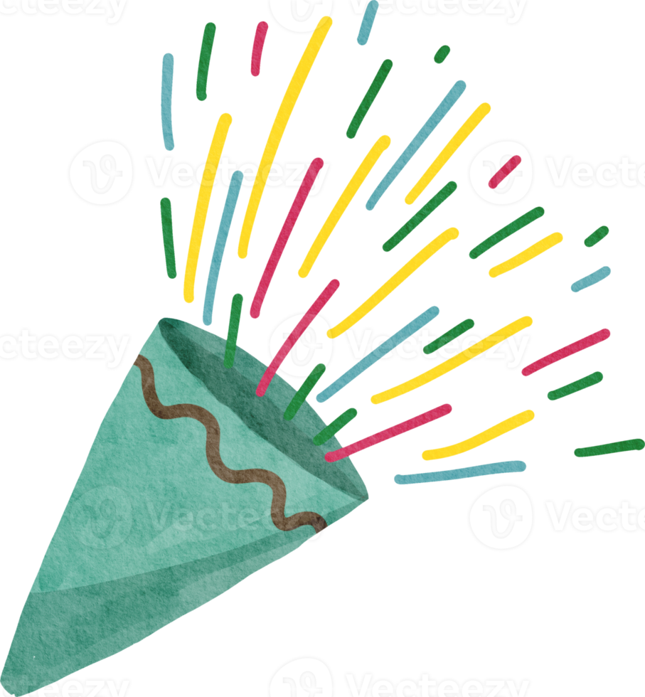 Confetti and Party Popper png