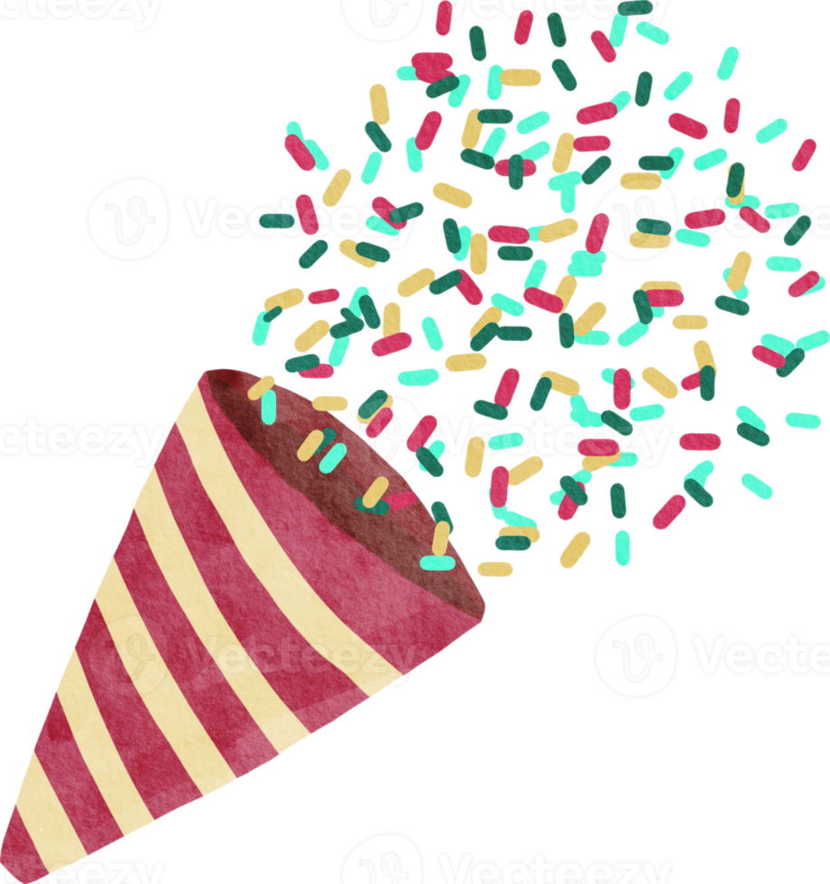 Confetti and Party Popper png