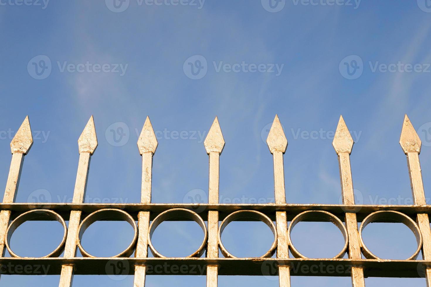 part of the metal fence photo