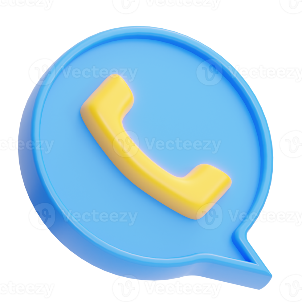 call add illustration 3d png