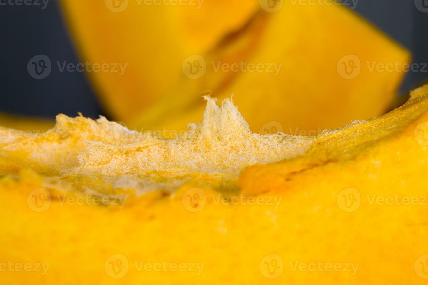 Open orange pumpkin photo