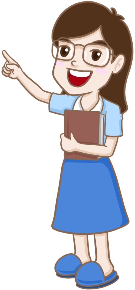 cartoon teacher woman png