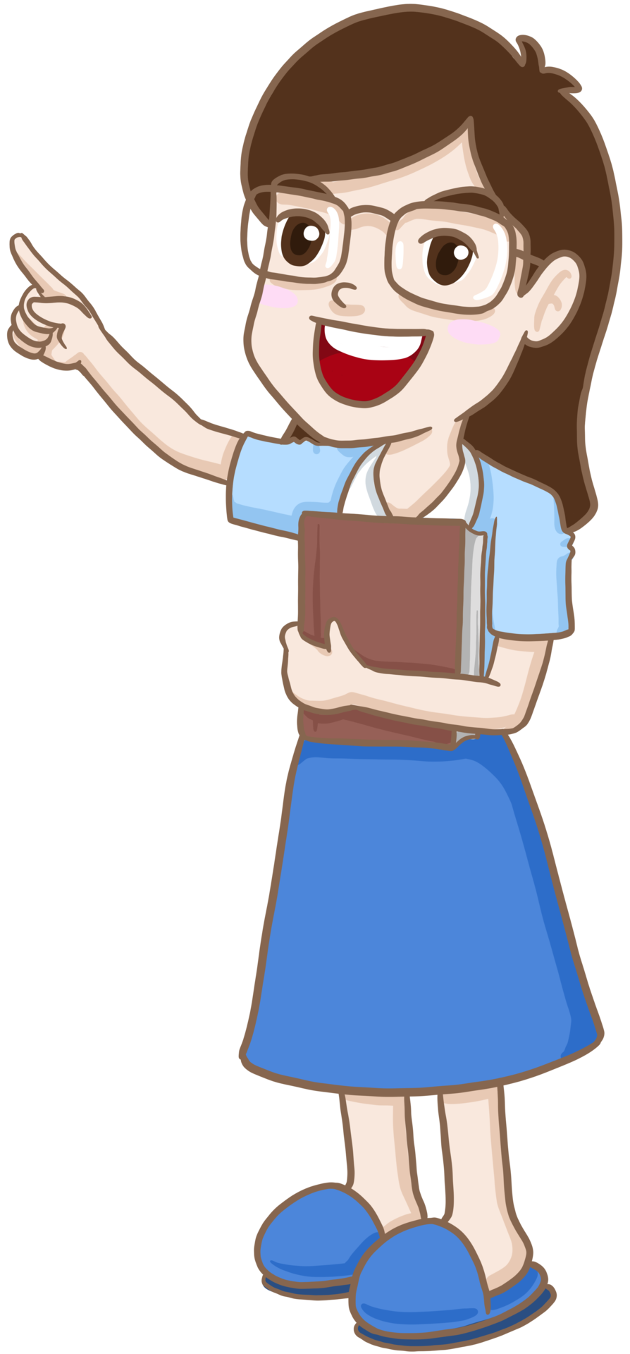 Free cartoon teacher woman 9415663 PNG with Transparent Background