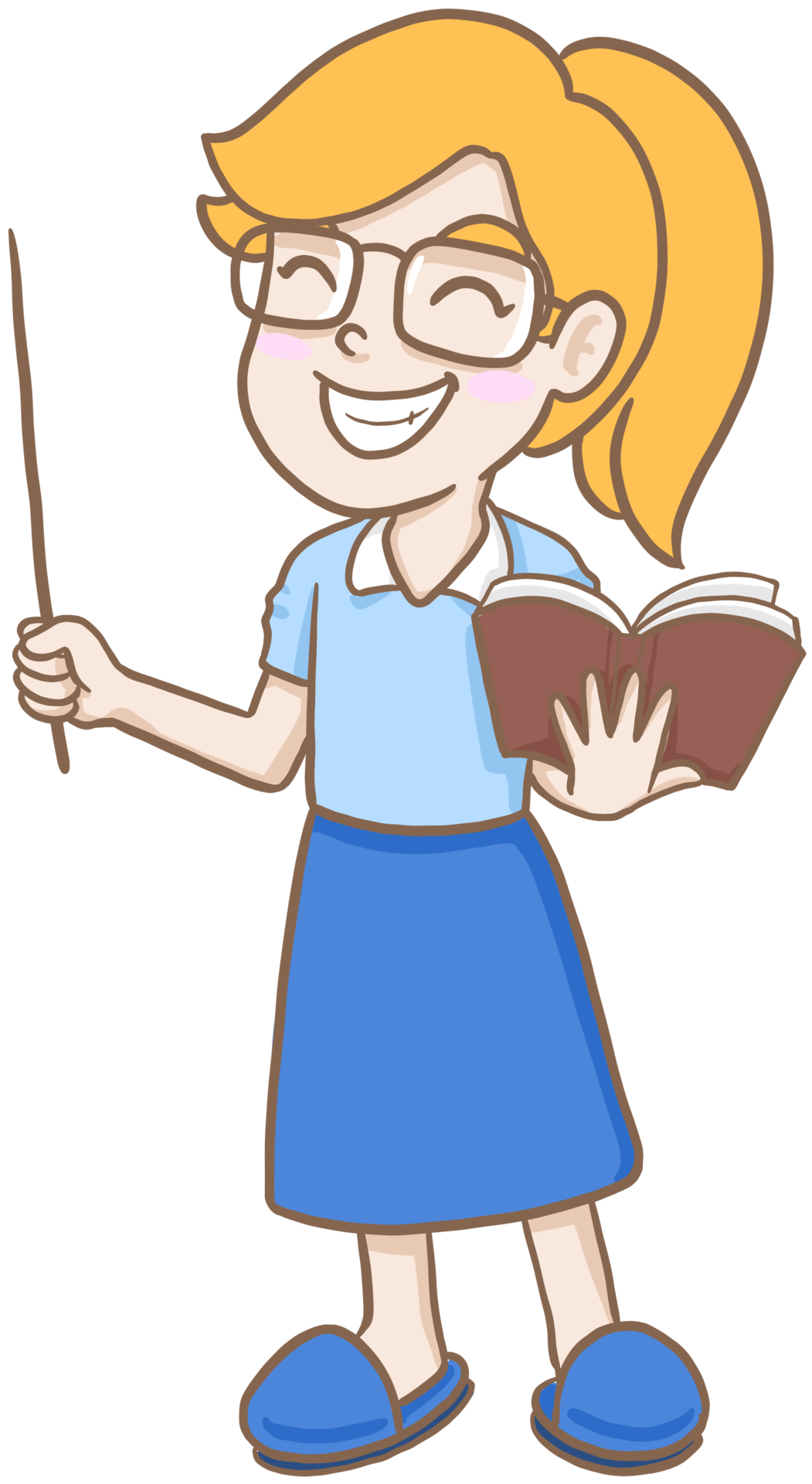 Free cartoon teacher woman 9415668 PNG with Transparent Background
