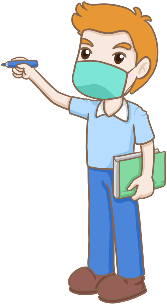 cartoon teacher man png