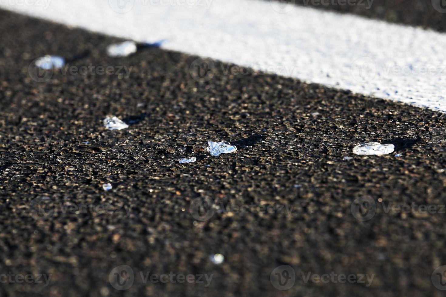 glass on the pavement photo
