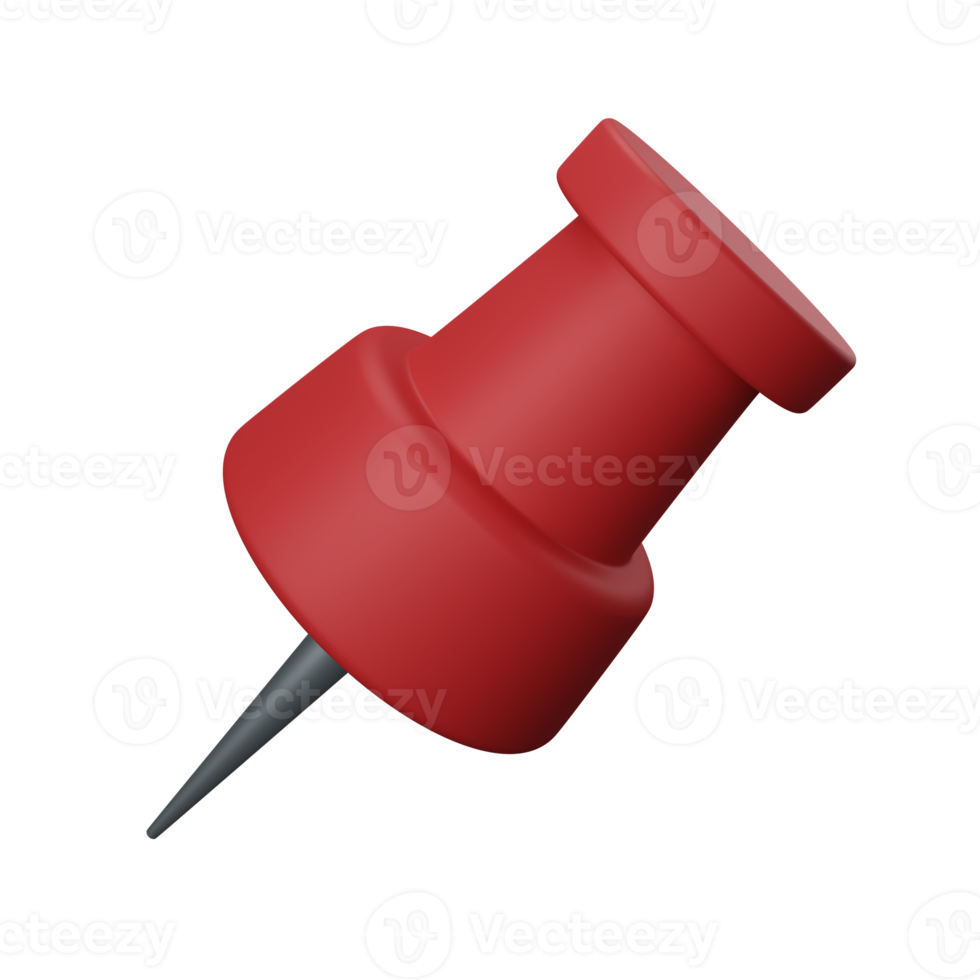 3d rendering pin isolated useful for user interface, apps and web design illustration png