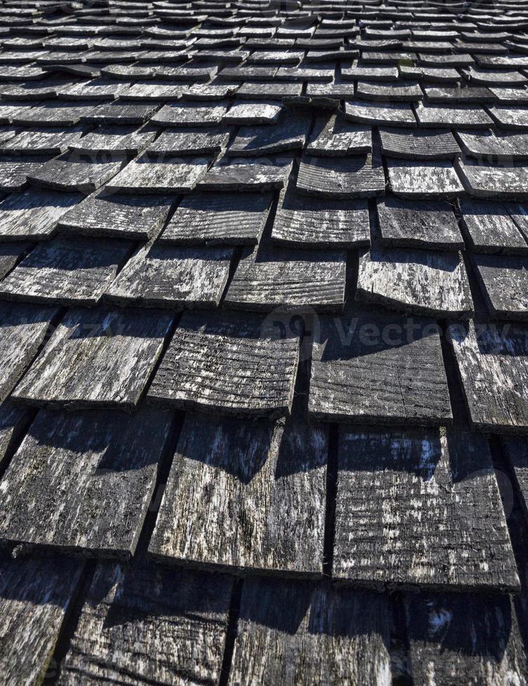 The old wooden roof photo