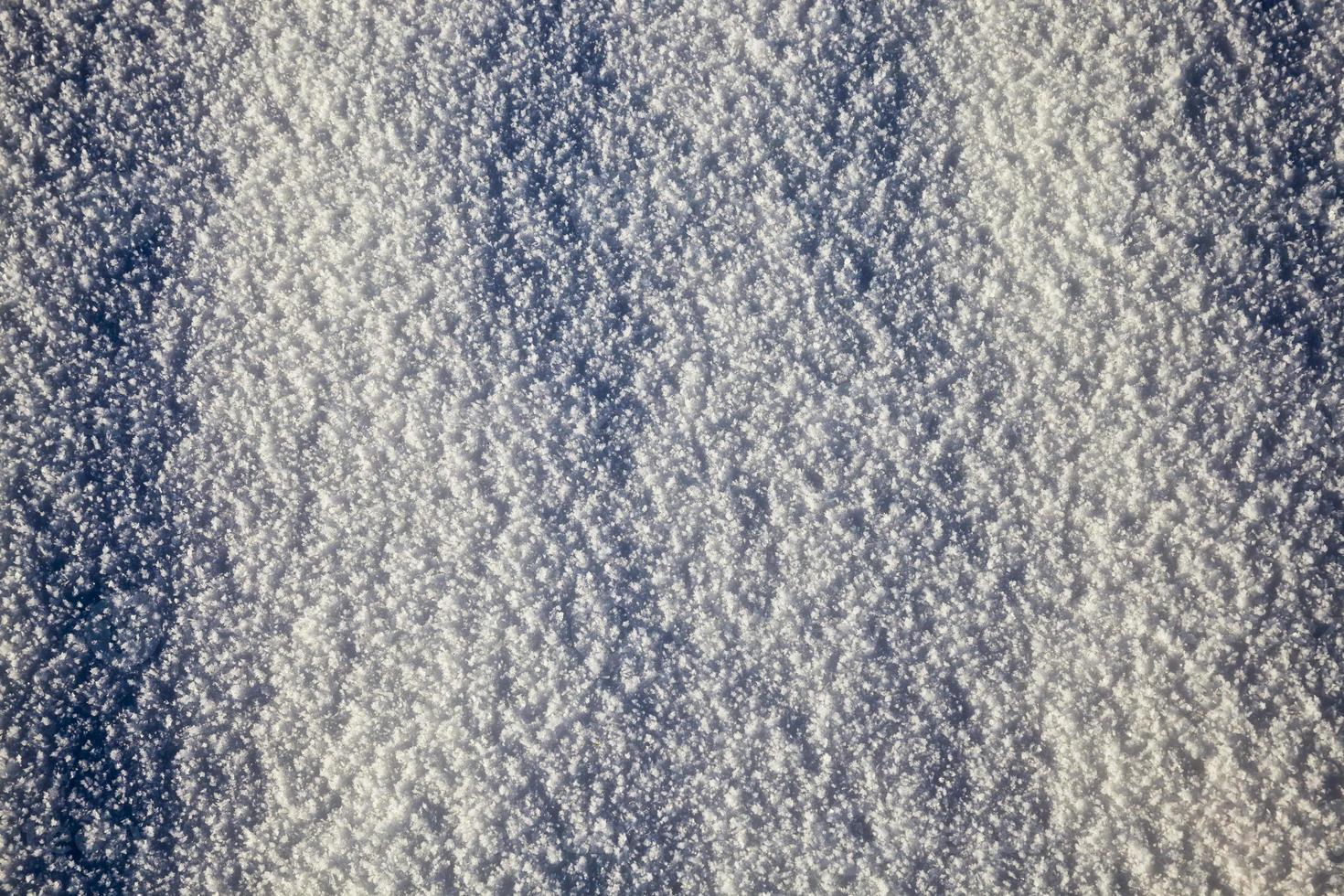 uneven structure of snow photo