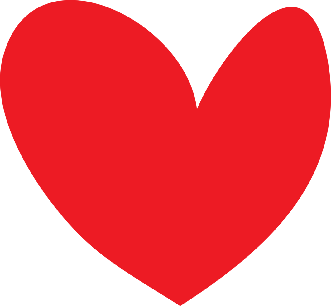 Heart symbols isolated on a white background Red hand drawn icons for love, wedding, Valentine's day or other romantic design. png