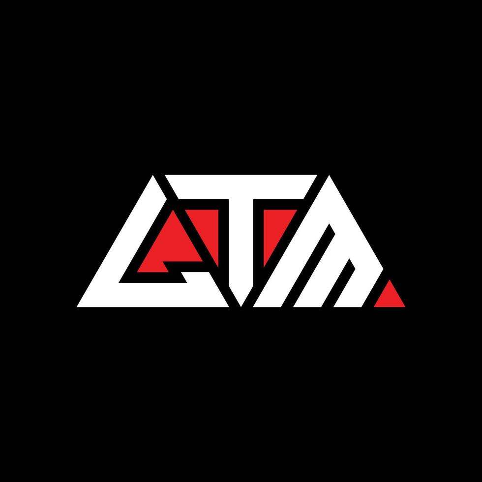 LTM triangle letter logo design with triangle shape. LTM triangle logo design monogram. LTM triangle vector logo template with red color. LTM triangular logo Simple, Elegant, and Luxurious Logo. LTM