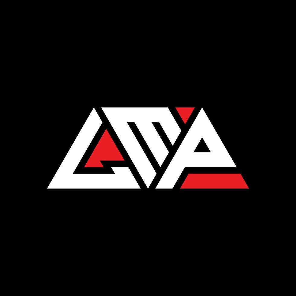 LMP triangle letter logo design with triangle shape. LMP triangle logo design monogram. LMP triangle vector logo template with red color. LMP triangular logo Simple, Elegant, and Luxurious Logo. LMP