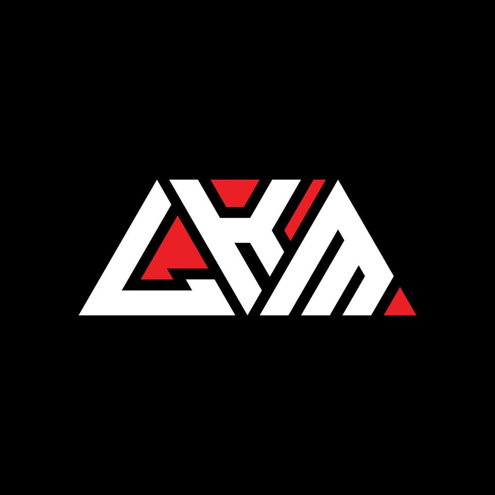 LKM triangle letter logo design with triangle shape. LKM triangle logo design monogram. LKM triangle vector logo template with red color. LKM triangular logo Simple, Elegant, and Luxurious Logo. LKM