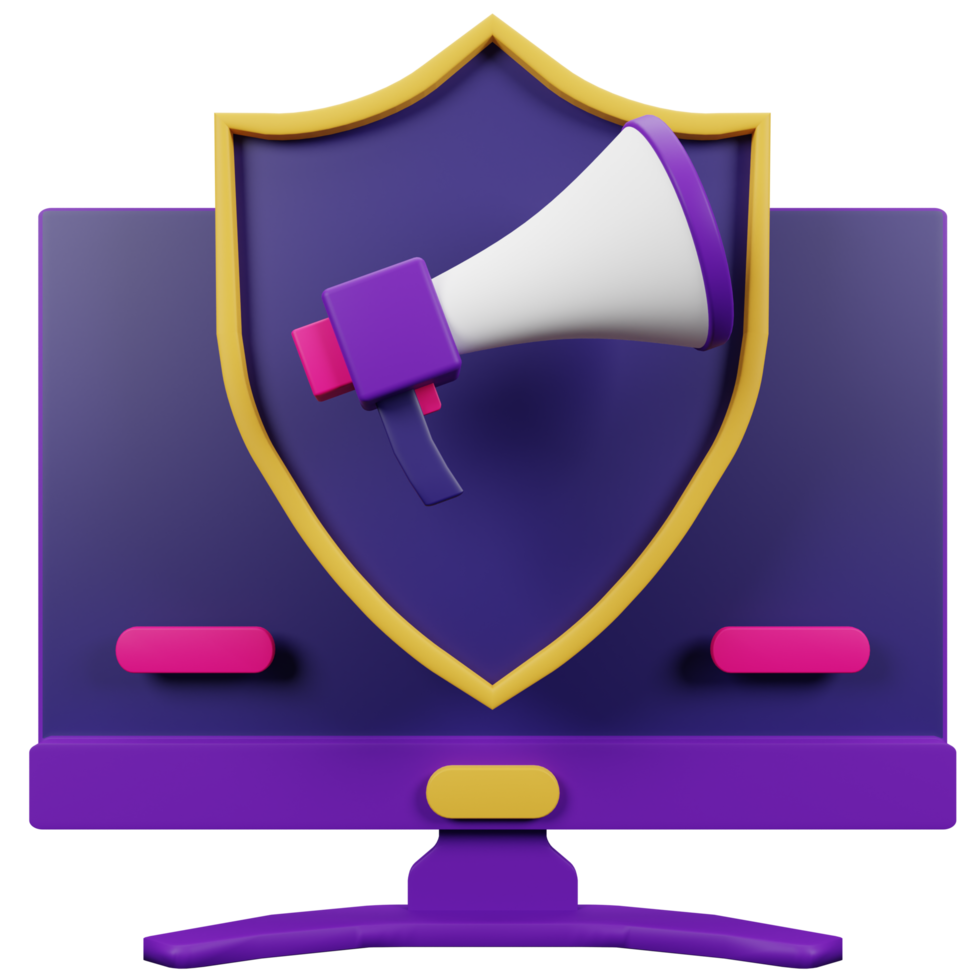 Protection 3D Icon Illustration for your website, user interface, and presentation. 3D render Illustration. png