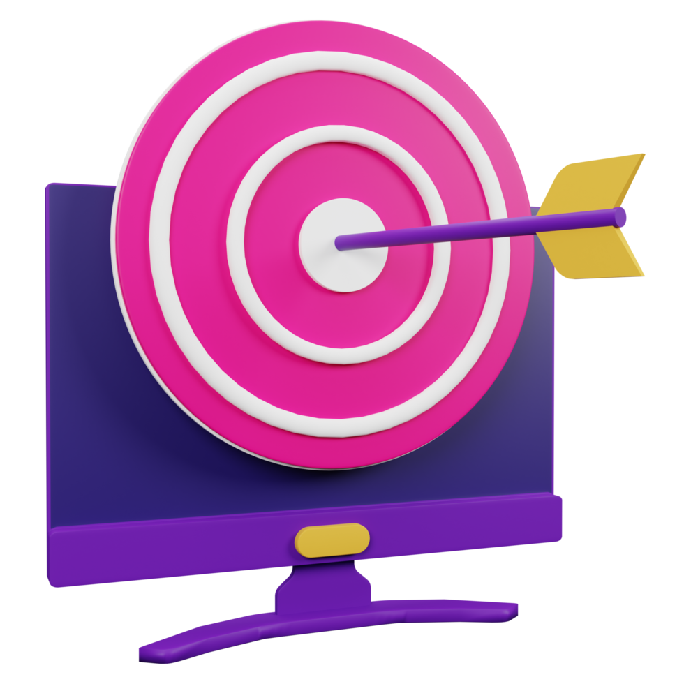 Target 3D Icon Illustration for your website, user interface, and presentation. 3D render Illustration. png