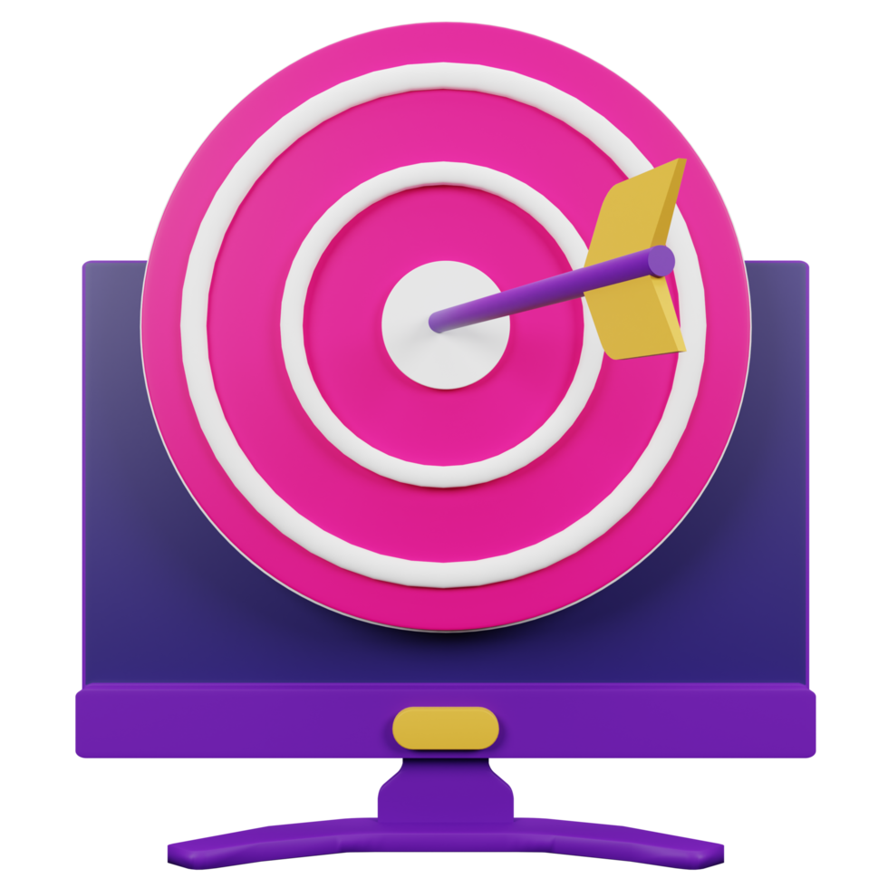 Target 3D Icon Illustration for your website, user interface, and presentation. 3D render Illustration. png