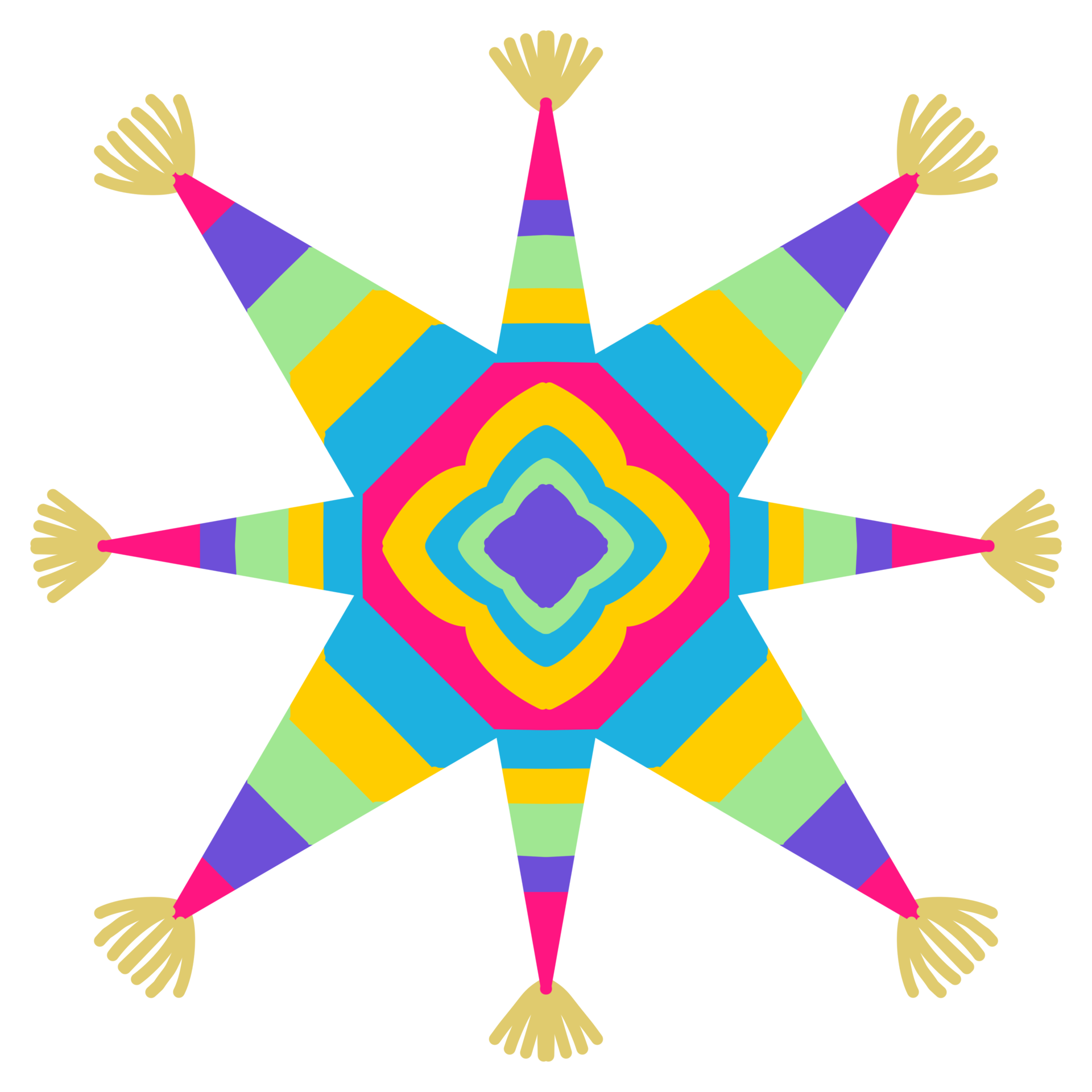 Star Pinata Clipart 9418838 PNG