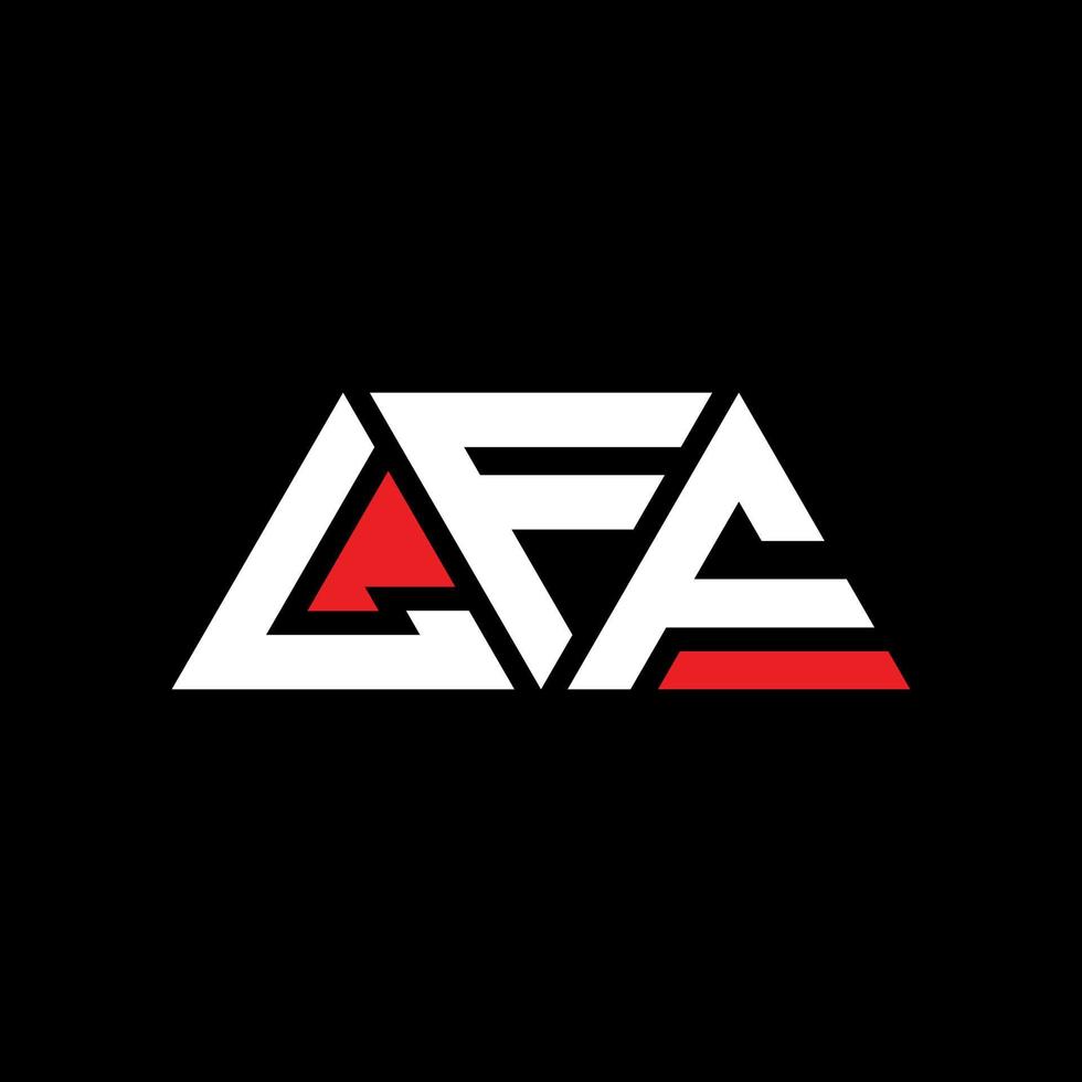 LFF triangle letter logo design with triangle shape. LFF triangle logo design monogram. LFF triangle vector logo template with red color. LFF triangular logo Simple, Elegant, and Luxurious Logo. LFF