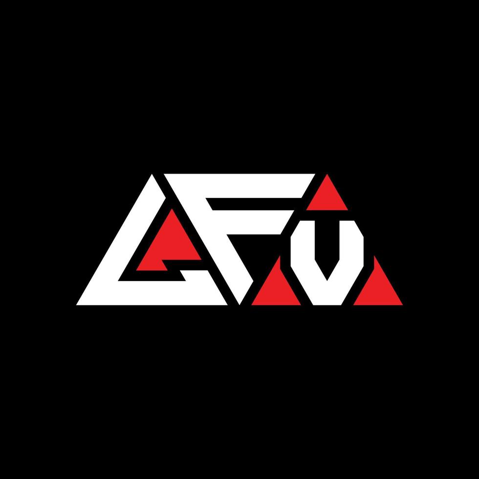 LFV triangle letter logo design with triangle shape. LFV triangle logo design monogram. LFV triangle vector logo template with red color. LFV triangular logo Simple, Elegant, and Luxurious Logo. LFV