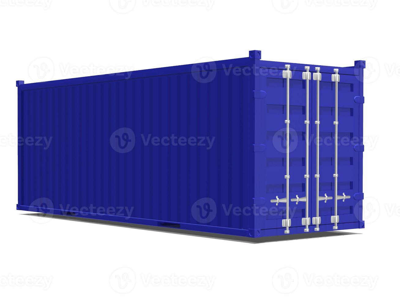 cargo container for the transport of goods 3d render illustration photo