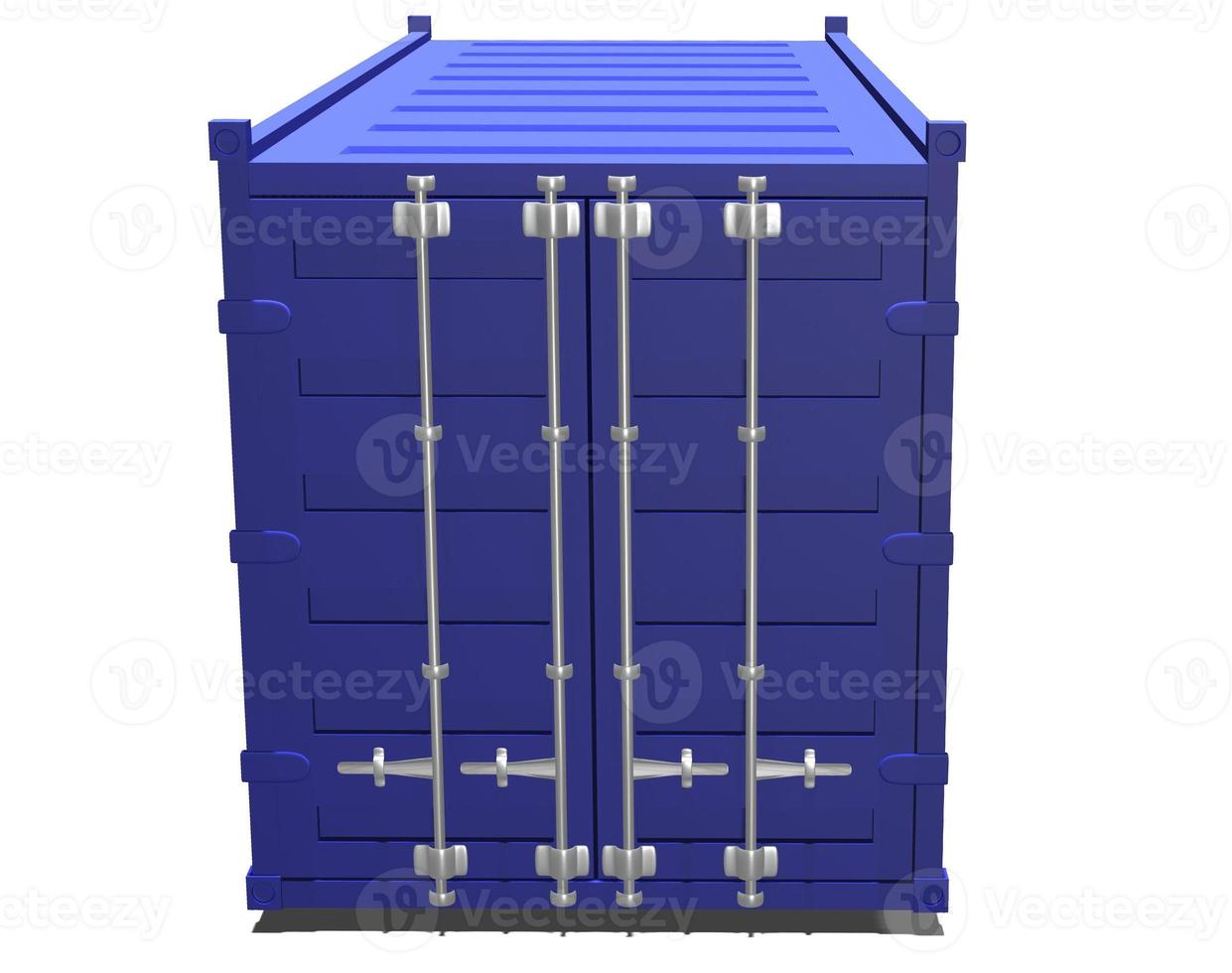 cargo container for the transport of goods 3d render illustration photo