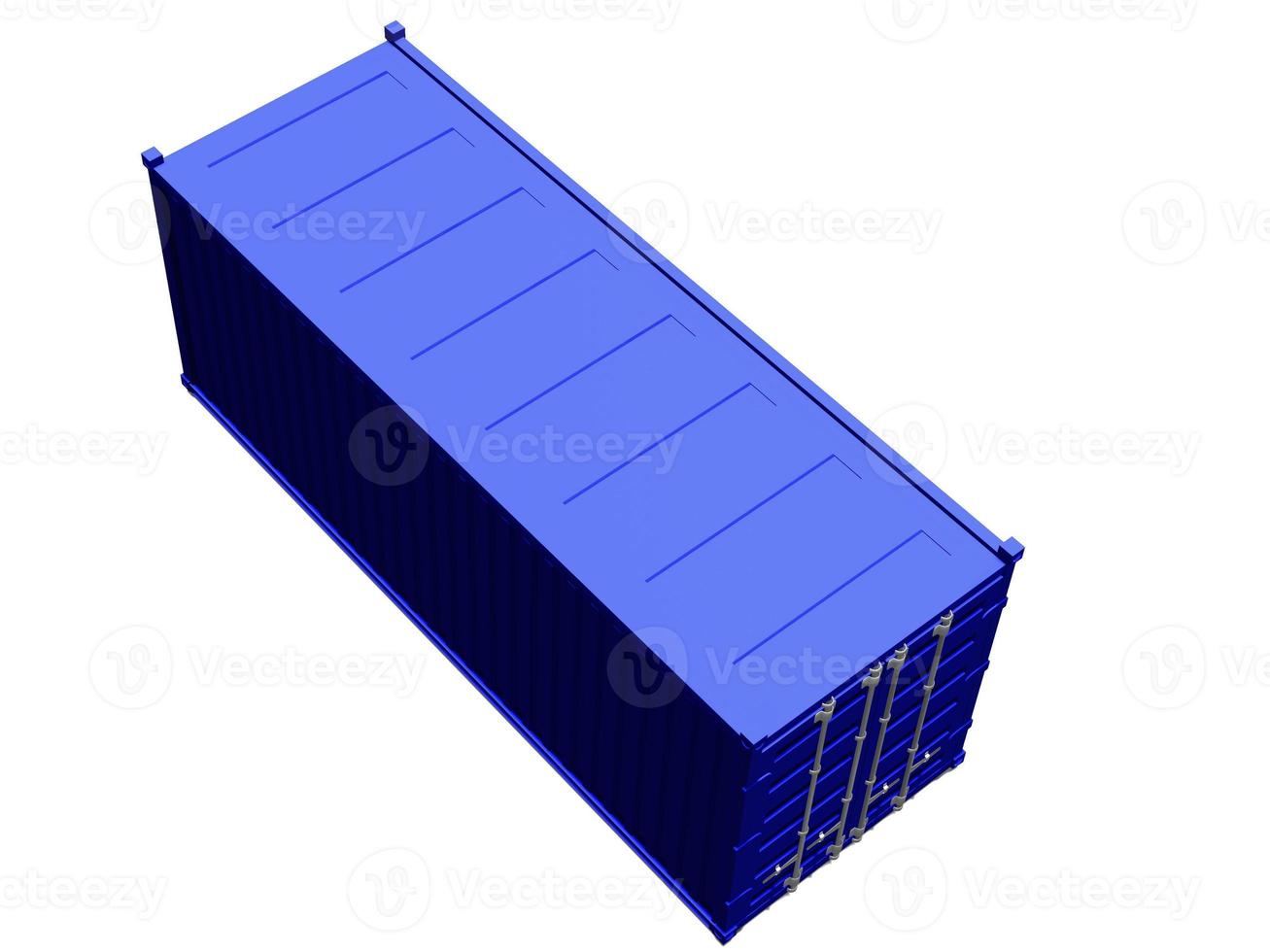 cargo container for the transport of goods 3d render illustration photo