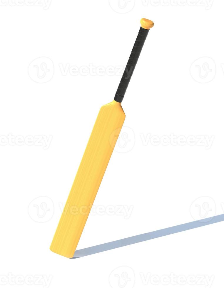 wooden cricket bat 3d render illustration photo