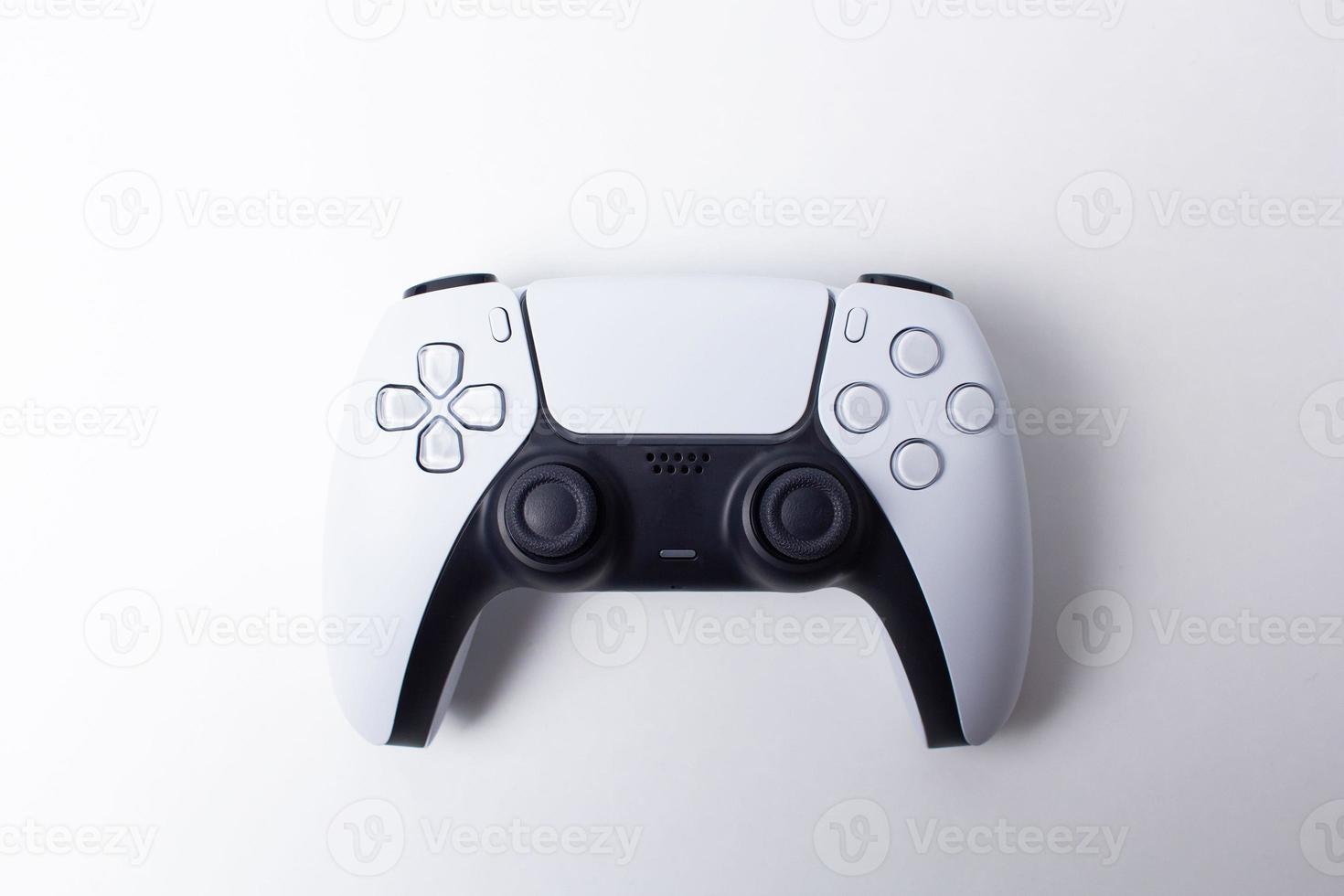 Next gen game controller isolated on white background. photo