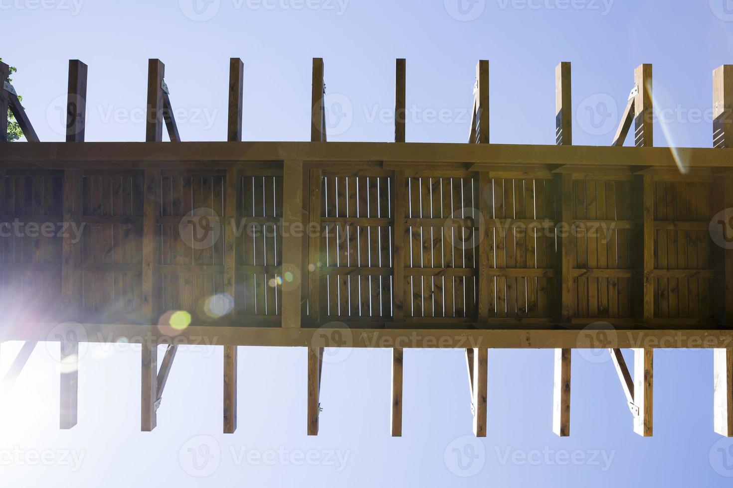 simple wooden bridge photo