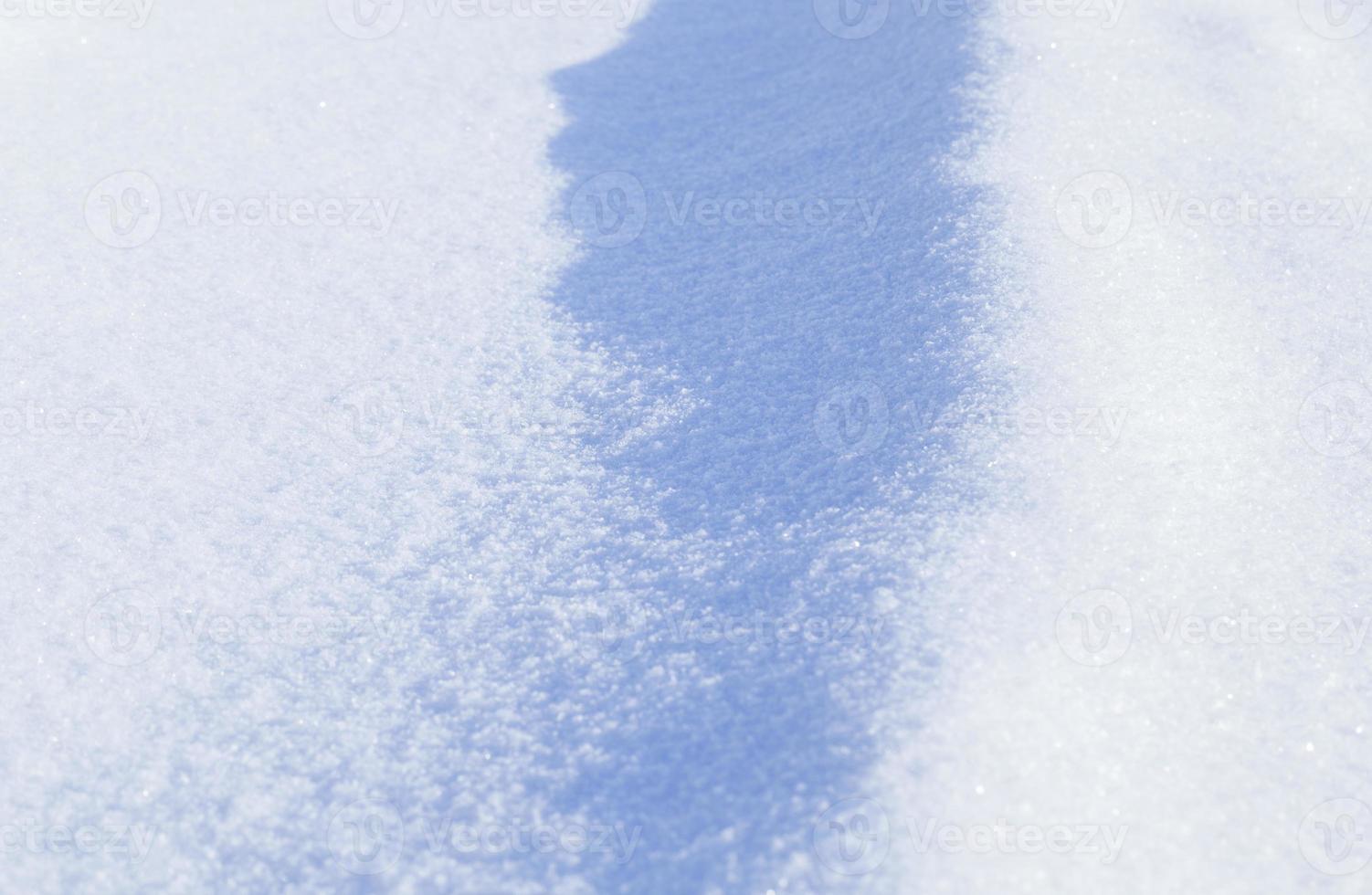 snow drifts, close up photo