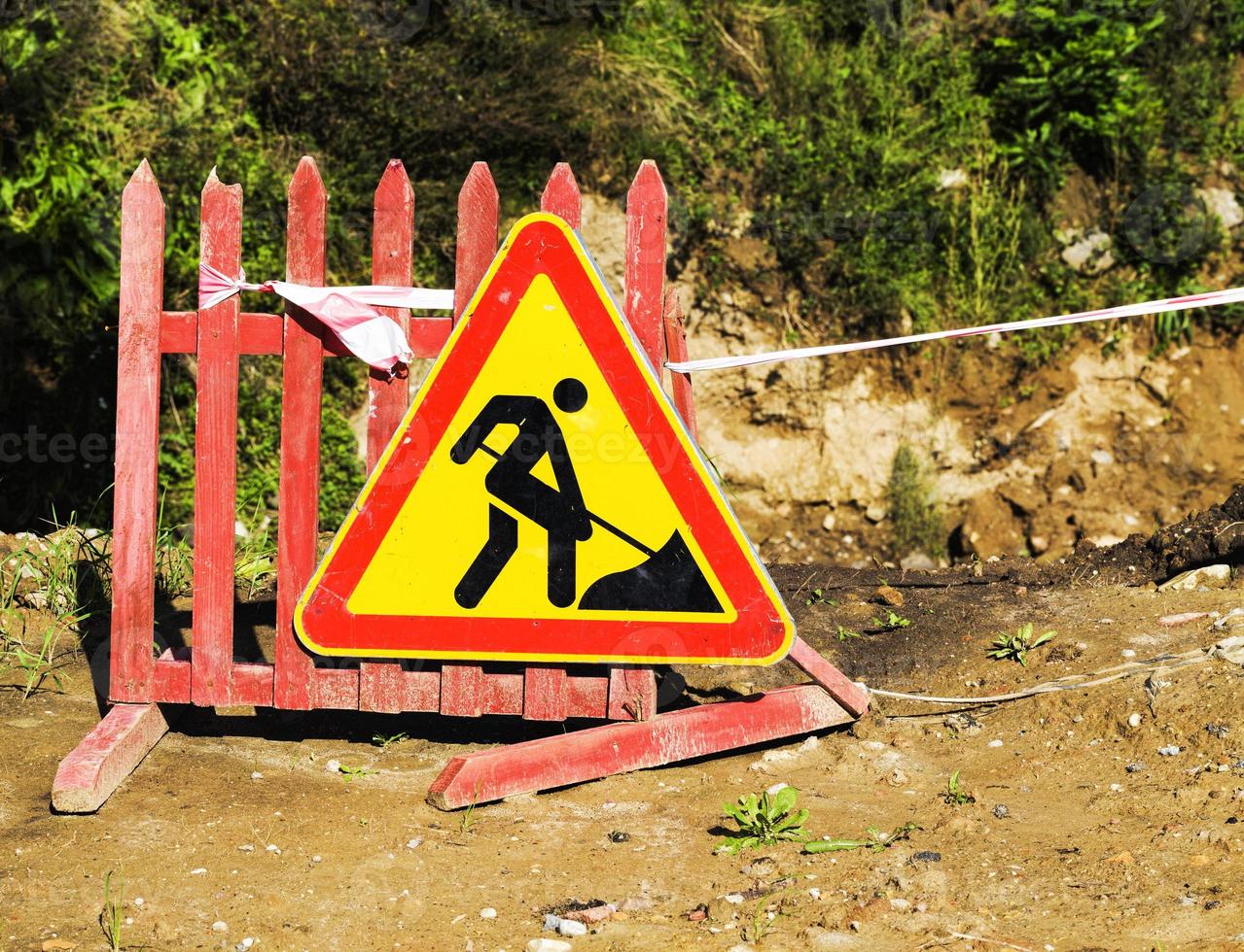 old road sign photo