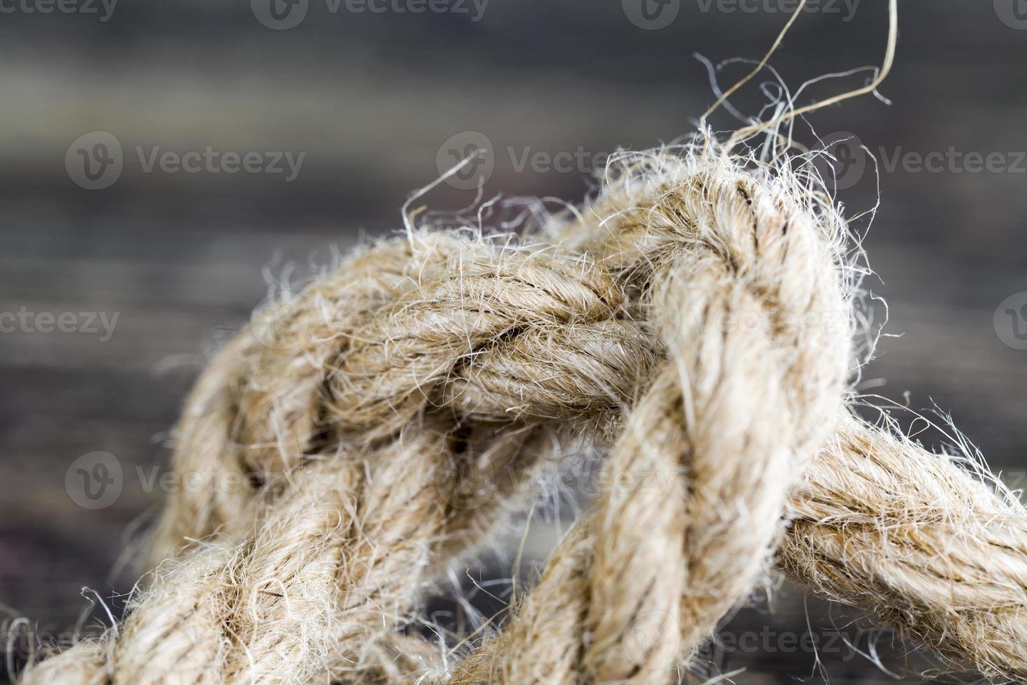 thick linen gray rope photo