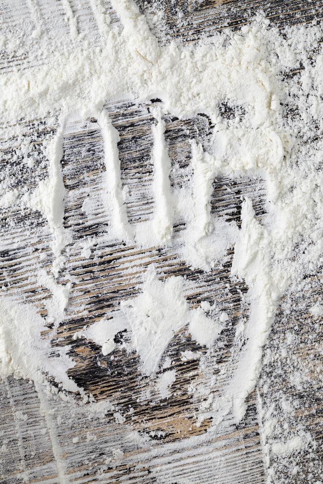 traces of the child hand photo