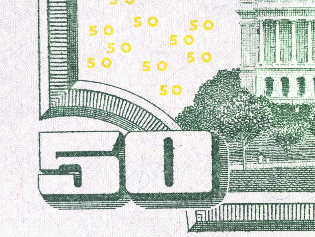 fifty American dollars photo