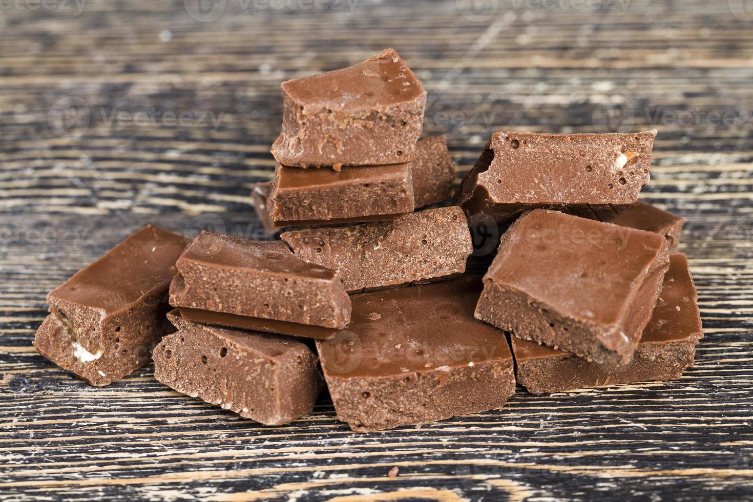 real chocolate from cocoa photo