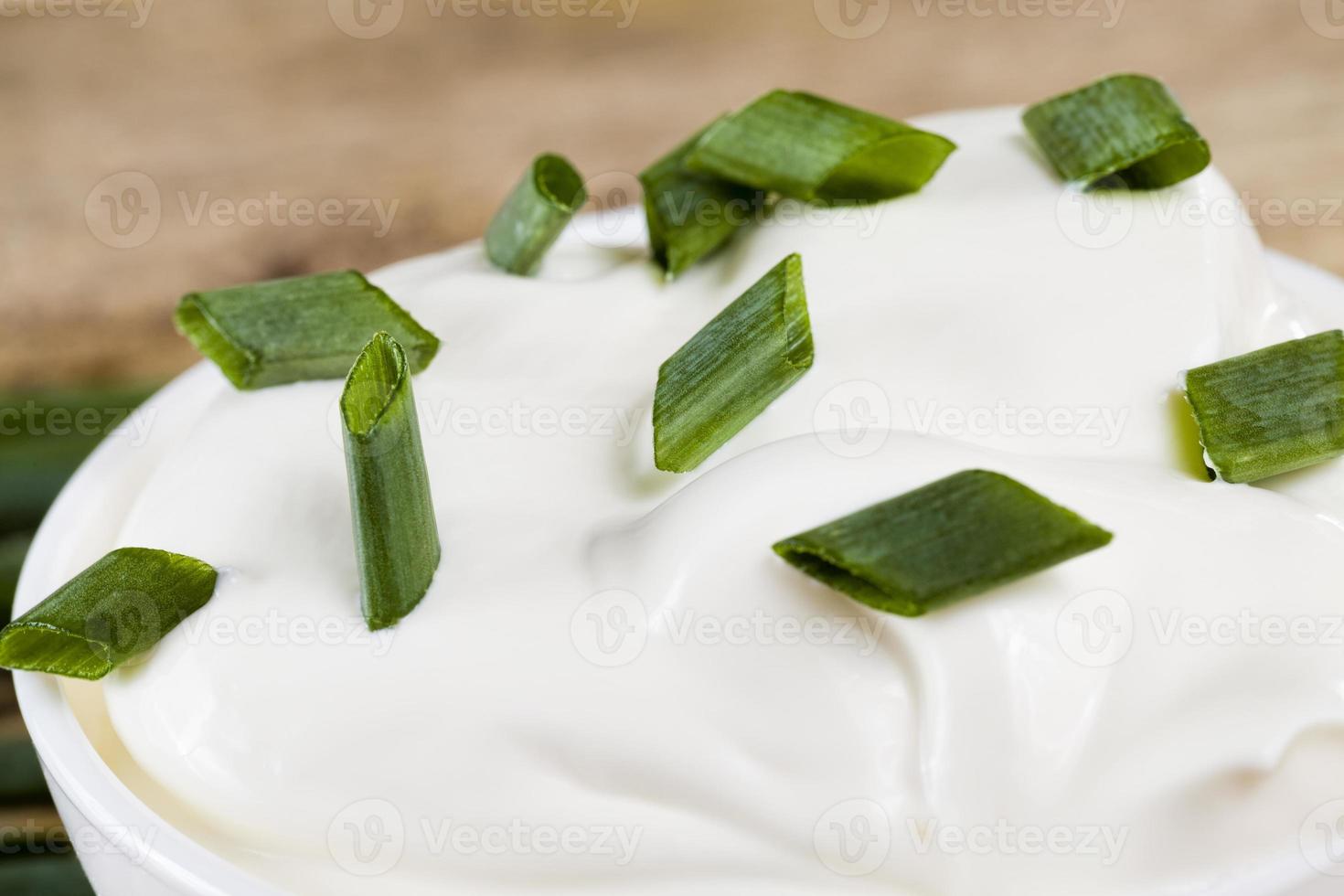 onions with sour cream photo
