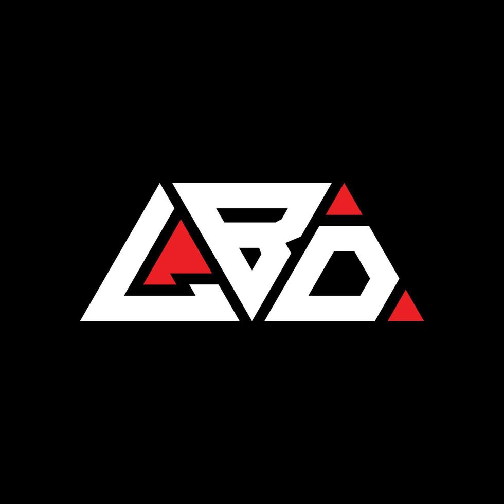 LBD triangle letter logo design with triangle shape. LBD triangle logo design monogram. LBD triangle vector logo template with red color. LBD triangular logo Simple, Elegant, and Luxurious Logo. LBD