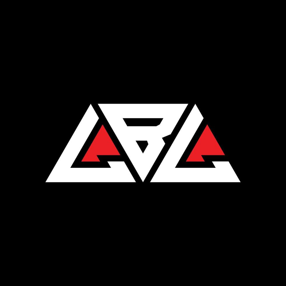 LBL triangle letter logo design with triangle shape. LBL triangle logo design monogram. LBL triangle vector logo template with red color. LBL triangular logo Simple, Elegant, and Luxurious Logo. LBL
