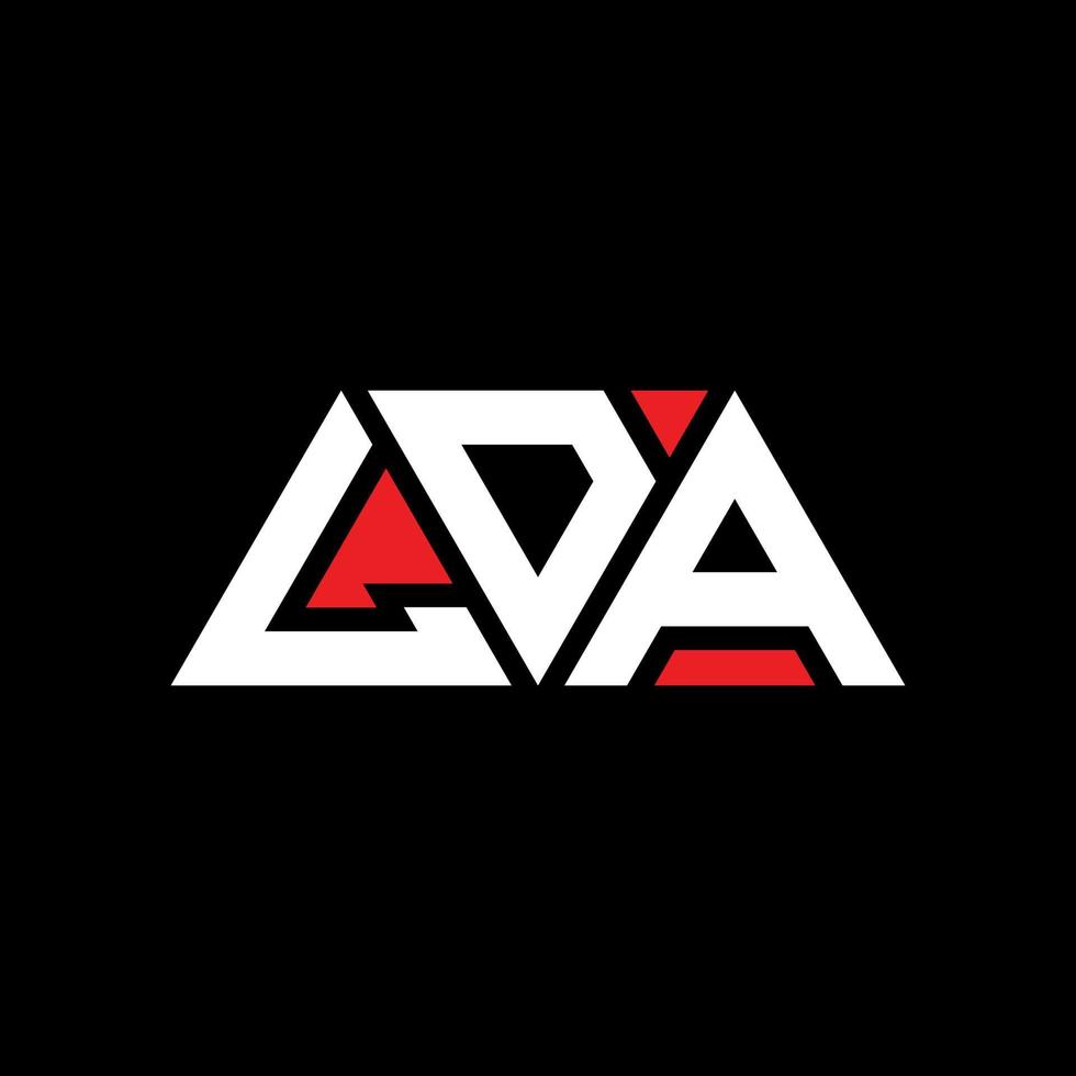 LDA triangle letter logo design with triangle shape. LDA triangle logo design monogram. LDA triangle vector logo template with red color. LDA triangular logo Simple, Elegant, and Luxurious Logo. LDA