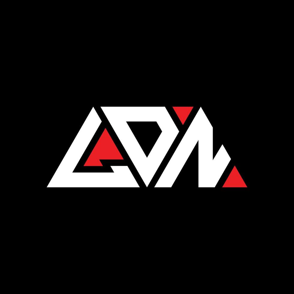 LDN triangle letter logo design with triangle shape. LDN triangle logo design monogram. LDN triangle vector logo template with red color. LDN triangular logo Simple, Elegant, and Luxurious Logo. LDN